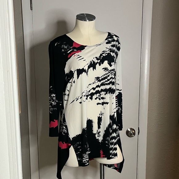 Dressy blouse nwt asymmetrical by Clara sun woo - Picture 1 of 14